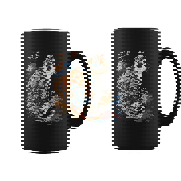 シュールレアリズム 日本画 三毛猫 コーヒーマグ