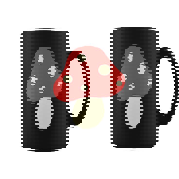 シンプルでキュートなキノコのグラフィック Cute Mushroom コーヒーマグ