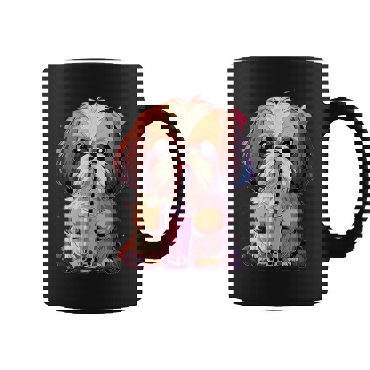 シーズー ボバティー バブルティー アニメ カワイイ 犬 コーヒーマグ