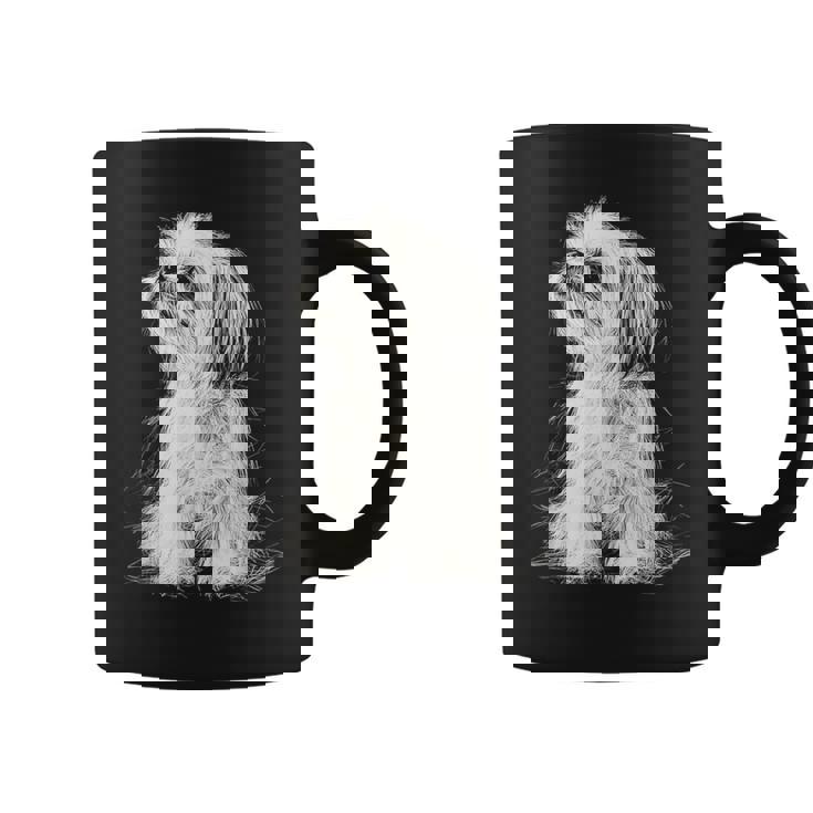 シーズー 犬 グラフィック ペット イラスト シーズー コーヒーマグ