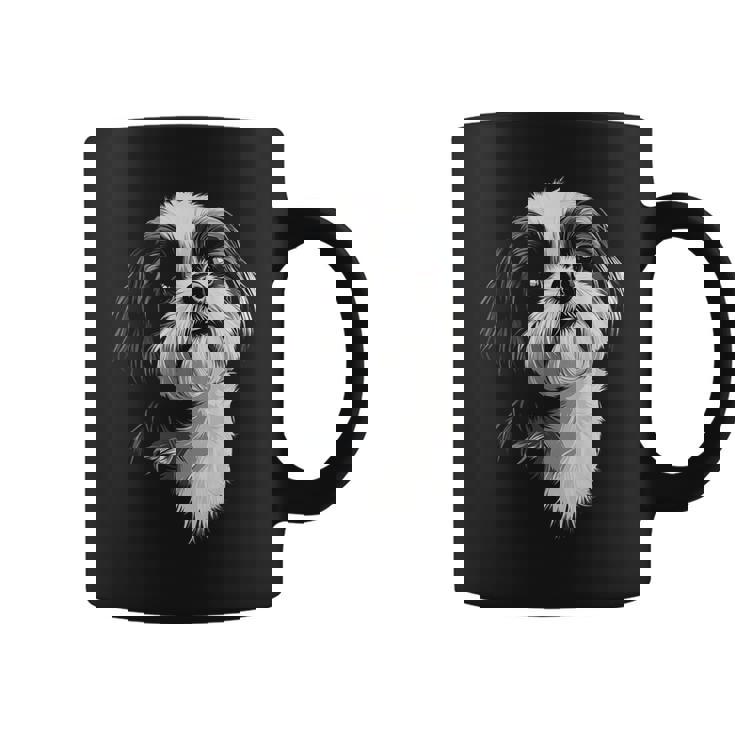 シーズー 犬 モチーフ ペット イラスト シーズー コーヒーマグ