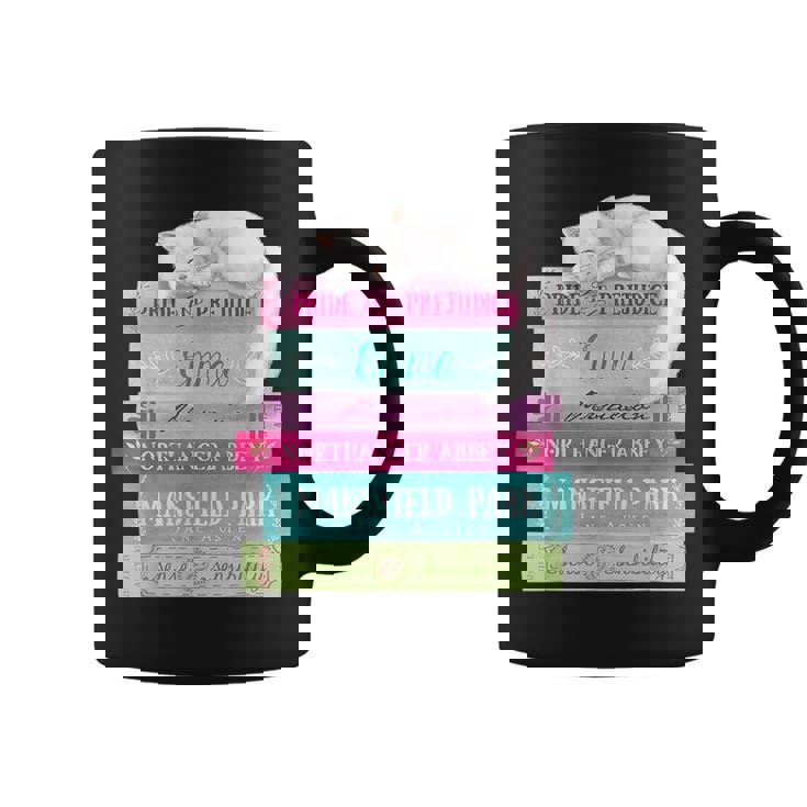 ジェーンオースティン 本 スタック おもしろ文学 コーヒーマグ