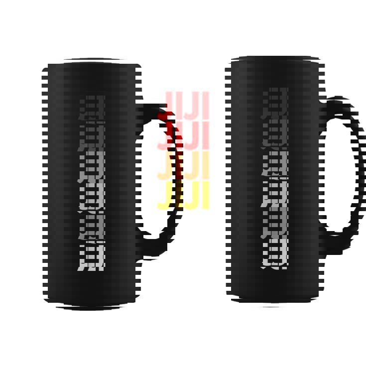 ジジのおじいちゃんが日本語でジジにちなんだカラフルな名前 コーヒーマグ