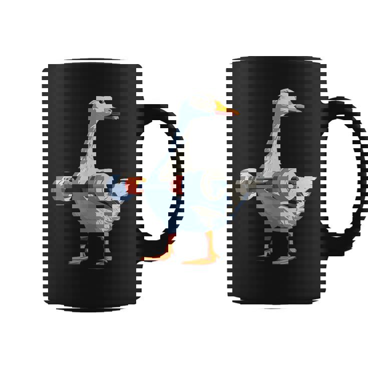 ジムダックグースウェイトリフティング ストロングコアワークアウト コーヒーマグ