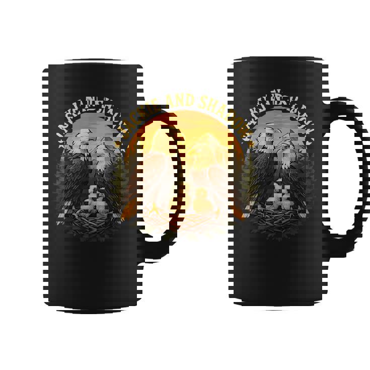 ジャッキーとシャドウ ハクトウワシビンテージ野生動物 自然 コーヒーマグ