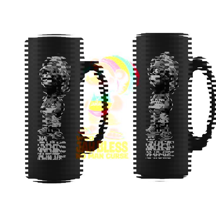 ジャマイカ かわいいラスタ テディベア ジャー ブレス レゲエ ルーツ コーヒーマグ