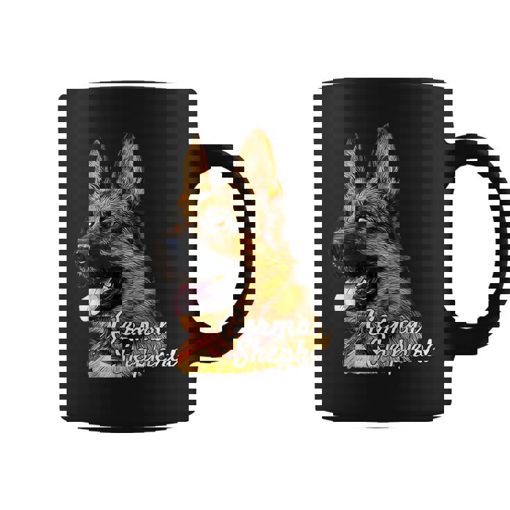 ジャーマンシェパード犬 愛国的なジャーマンシェパード警察犬 コーヒーマグ