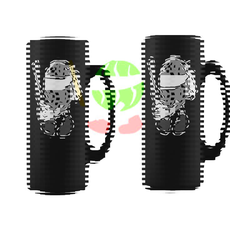 スイカ割り・夏 西瓜わり（すいかくん）【サマータイム】リゾート・夏 大好き／面白 イラスト コーヒーマグ