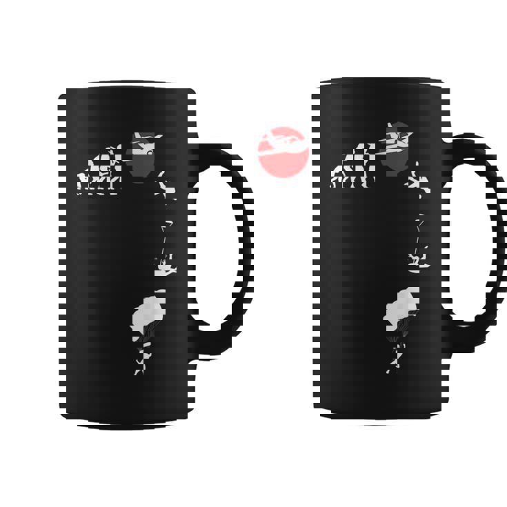 スカイダイビング、パラシュートアウトフィット、スカイダイビング、パラシュツリスト コーヒーマグ