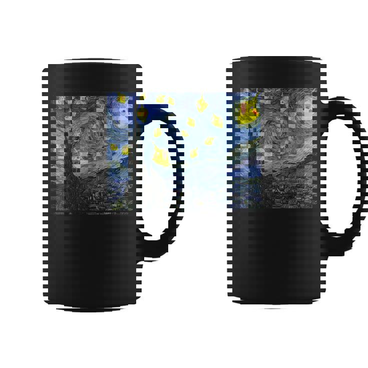 スクリーミングオウム オカメインコ 星月夜 コーヒーマグ