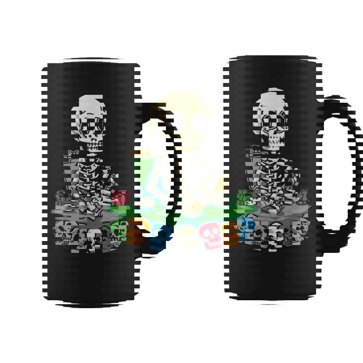 スケルトン ポーカー トランプ ギャンブル カジノ スカル ゲーム カード コーヒーマグ