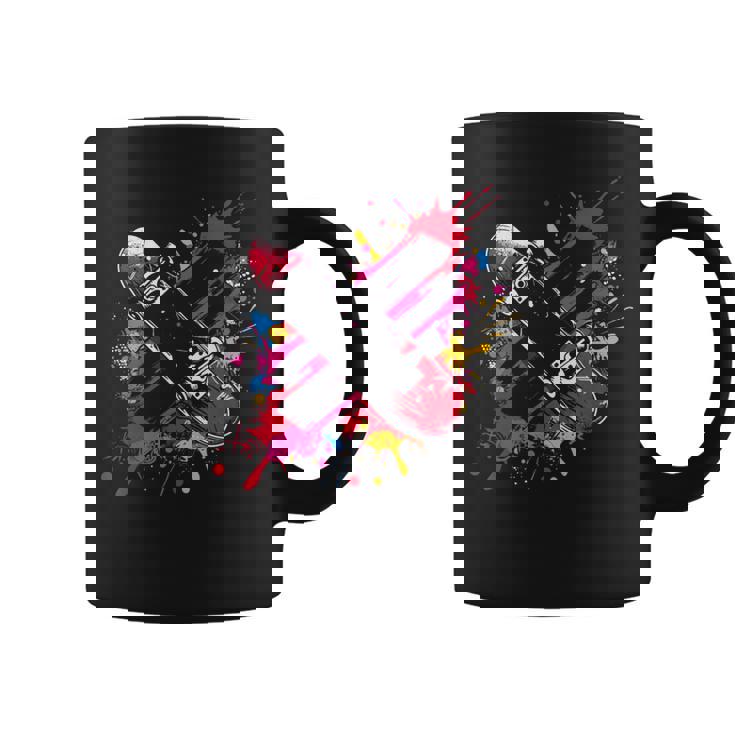 スケートボード ストリートアート スケートボード ファン コーヒーマグ