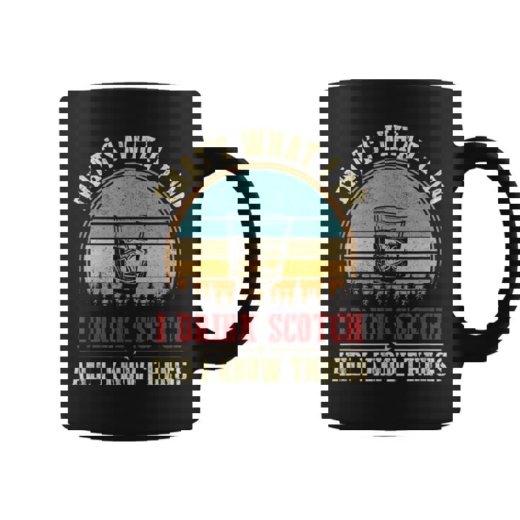 スコッチを飲みます＆アイ・ノウ・シングスファニー・スコッチ・ラヴァー・ウイスキー コーヒーマグ