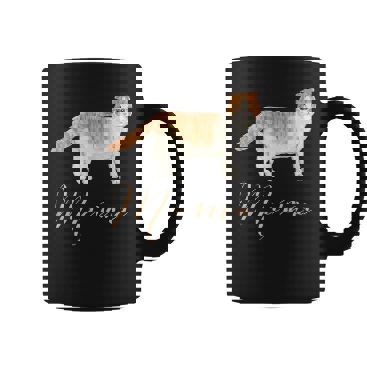 スコティッシュフォールドキャット ママシャツ 猫 ママ ママ コーヒーマグ