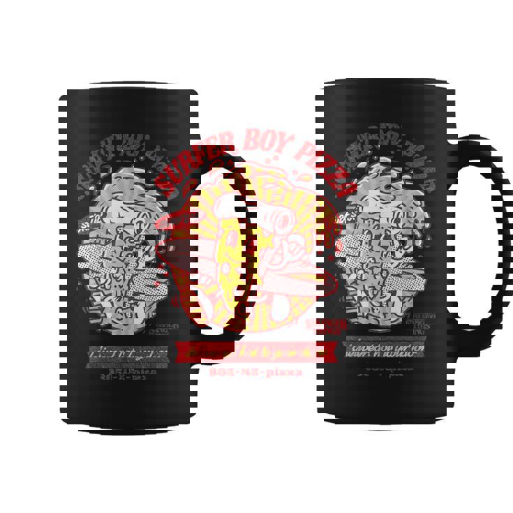 ストレンジャー・シングス サーファーボーイ ピザ広告 ホットデリバリー ヴィンテージ コーヒーマグ