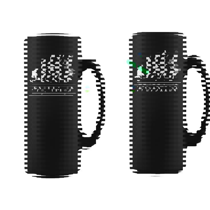 おもしろ スノボ 人類の進化 かっこいい シルエット スノーボード ネタ デザイン 記念品 スノボ選手 コーヒーマグ