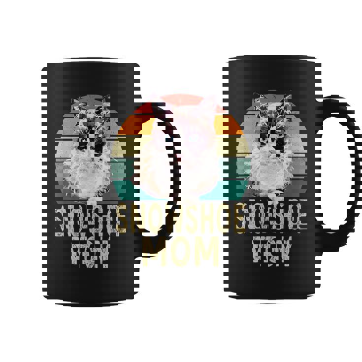 スノーシュー 猫 ママ レトロ ヴィンテージ 面白い I Love My Cat コーヒーマグ