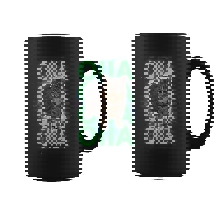 スピニングキャットミーム Oiiaoiia Uiia 猫 ブレインロットミーム コーヒーマグ