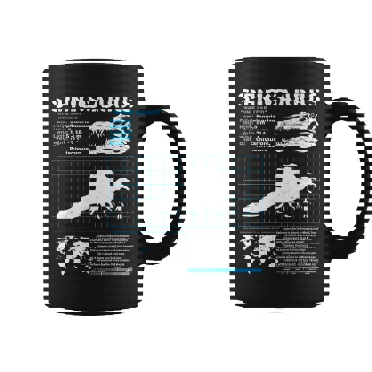 スピノサウルスのファクトシート コーヒーマグ
