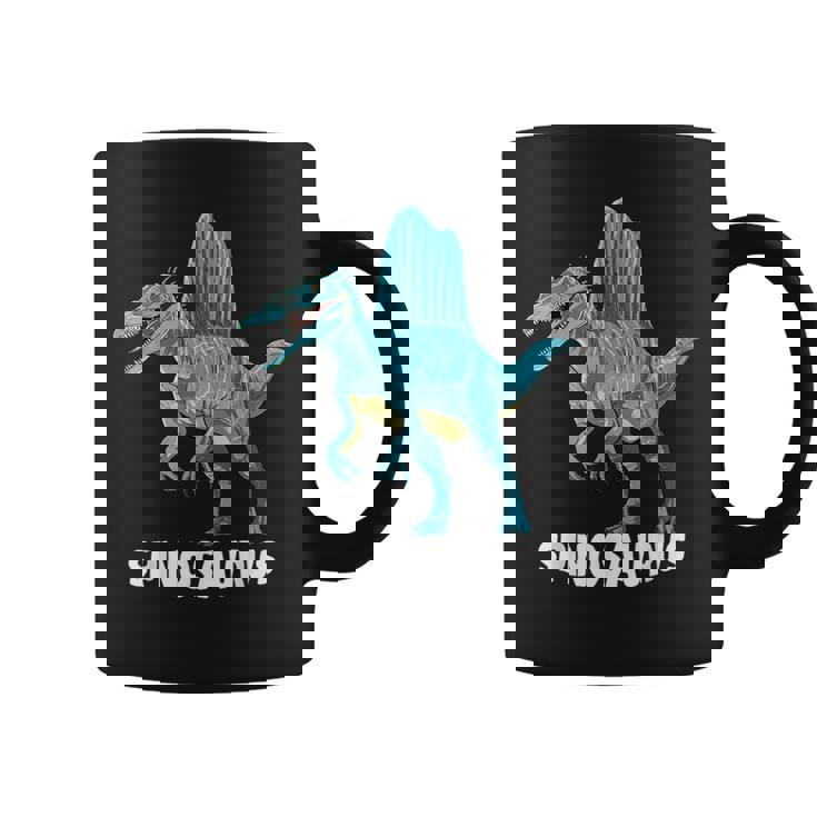 スピノサウルスの恐竜デザイン。 コーヒーマグ