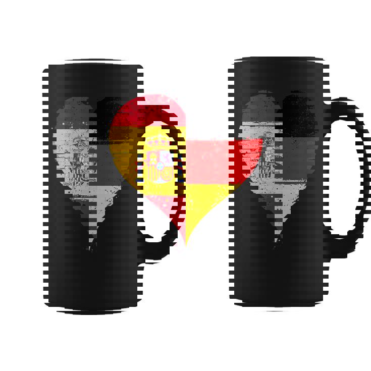 スペインとドイツのハーフaのかっこいい国旗 スペイン ドイツの国旗 Pain German Flag コーヒーマグ