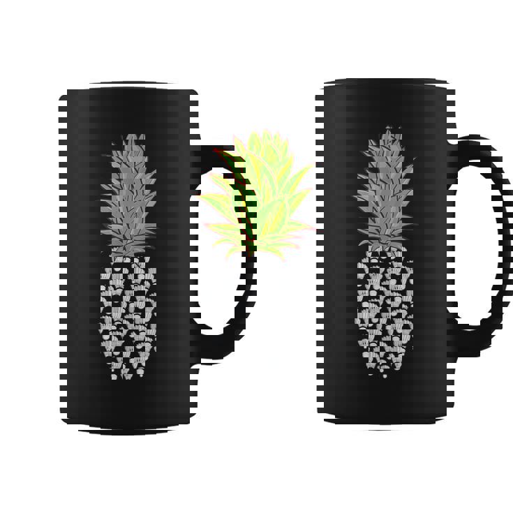 スポーツシャツ 面白いパイナップルデザイン ヴィンテージ バドミントン コーヒーマグ