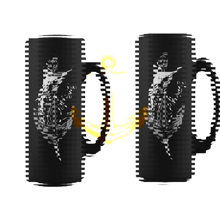 スポーツフィッシング カジキ メカジキ セイルフィッシュ アンカー付き コーヒーマグ