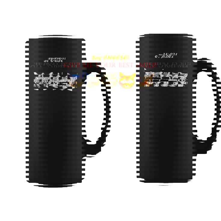 スマイル Smile 笑顔 笑う 猫 キャット Cat かわいい 面白い Cute 個性的 おしゃれ ねこ Rock コーヒーマグ