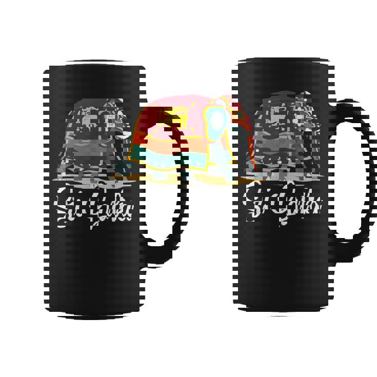 スリランカの国旗と友情 コーヒーマグ