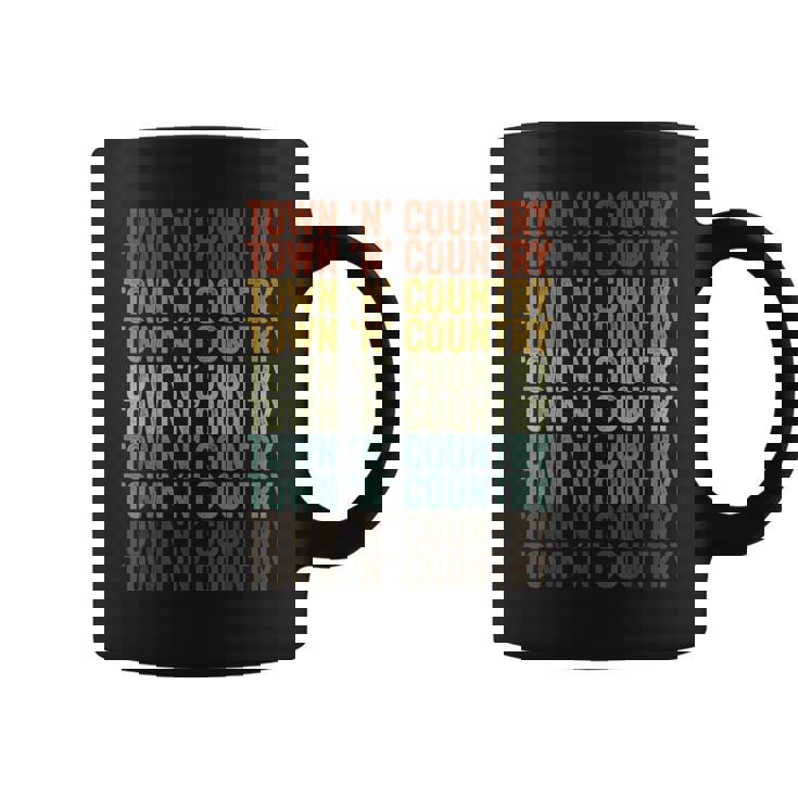 タウンアンドカントリーシティレトロ コーヒーマグ