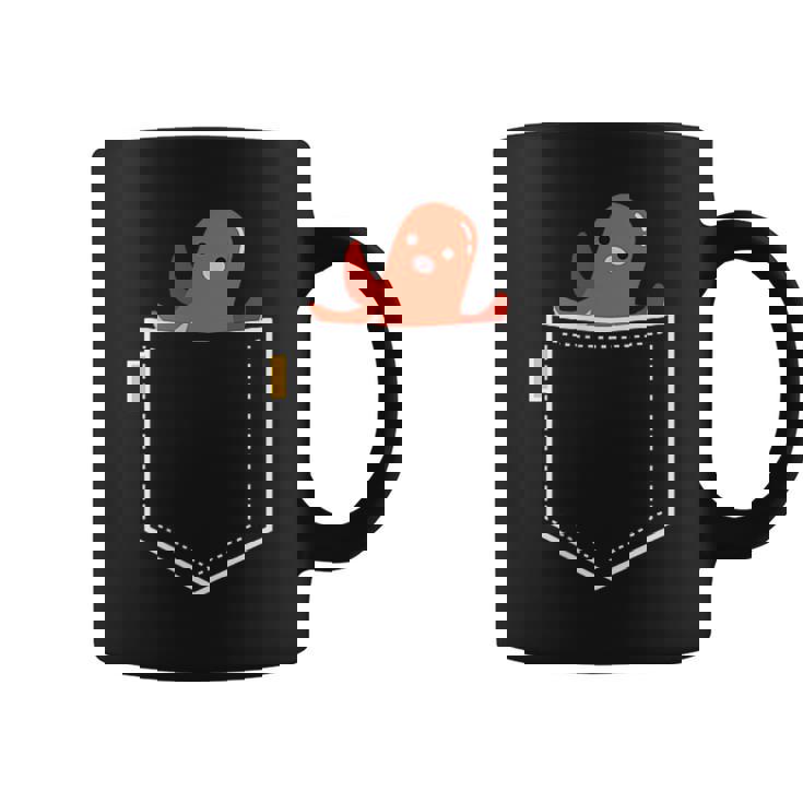 タコさんウインナー たこさん ウインナー 食べ物 イラスト ワンポイント ポケット デザイン かわいい おもしろ コーヒーマグ