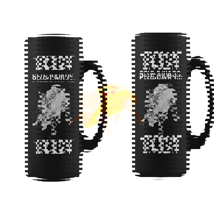 タコキャットは後ろ向きに綴られたタコキャット 愛猫とタコス コーヒーマグ