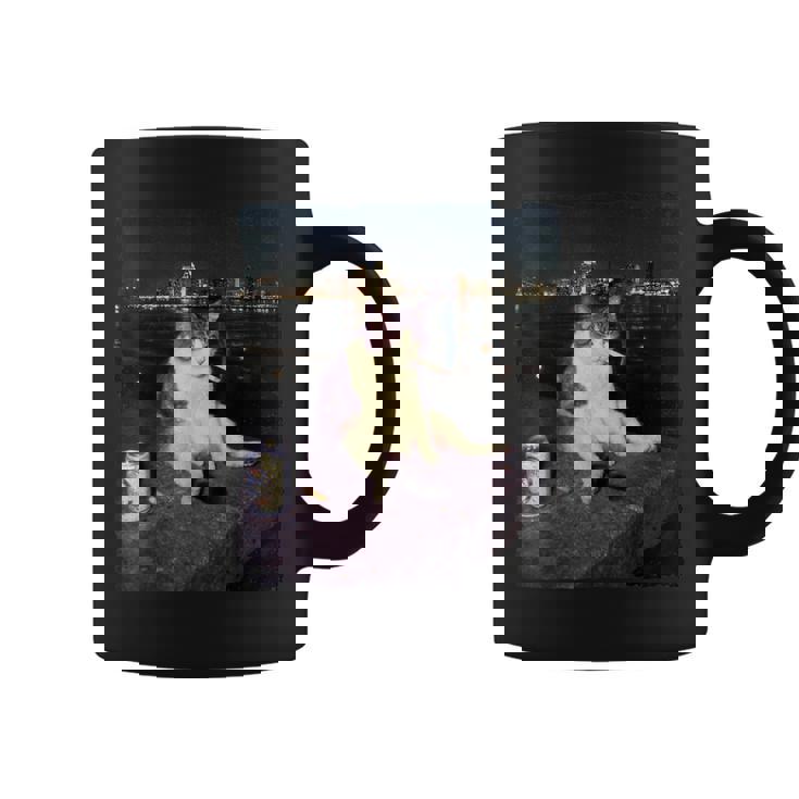 タバコ 子猫 おもしろい 喫煙 猫 ミーム バカ 脳腐 コーヒーマグ