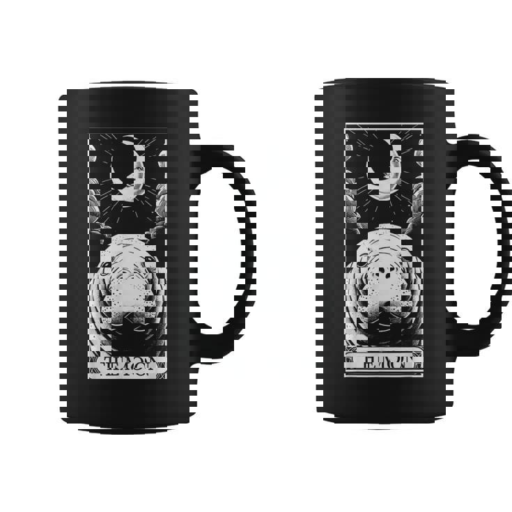 タロットカード ヴィンテージ 三日月 マナティー 海 動物 恋人 コーヒーマグ