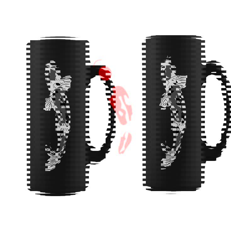タンチョウサンケ 赤・白・黒鯉 コーヒーマグ
