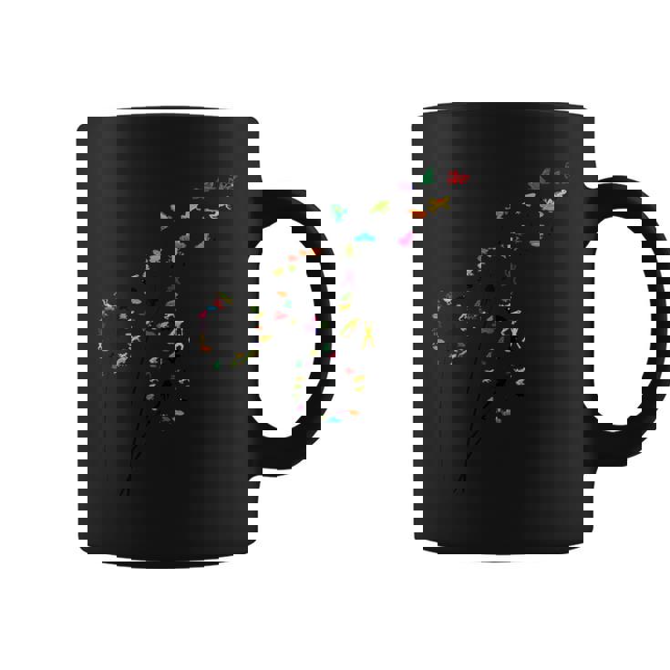 タンポポのカエルの花、花のカエルの木 コーヒーマグ