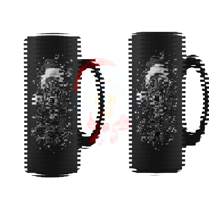 ダックスフント ウィーナー 犬 サンタ 帽子 面白い かわいい クリスマス コーヒーマグ