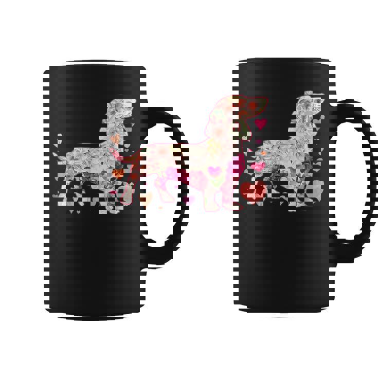 ダックスフントの解体新書 ミニチュアダックス 犬の飼い主 ダックス飼い おもしろ 愛犬家 犬 ダックスフント コーヒーマグ