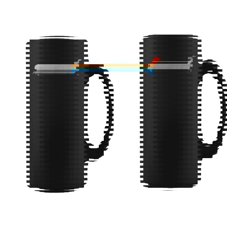 ダックスフンド 犬 レトロ ワイナー 犬 母 ギフト ロング ダックスフンド コーヒーマグ