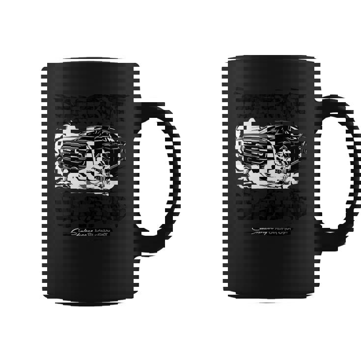 ダッジ・チャレンジャー・ブラック・ゴースト、デトロイト・レジェンド コーヒーマグ