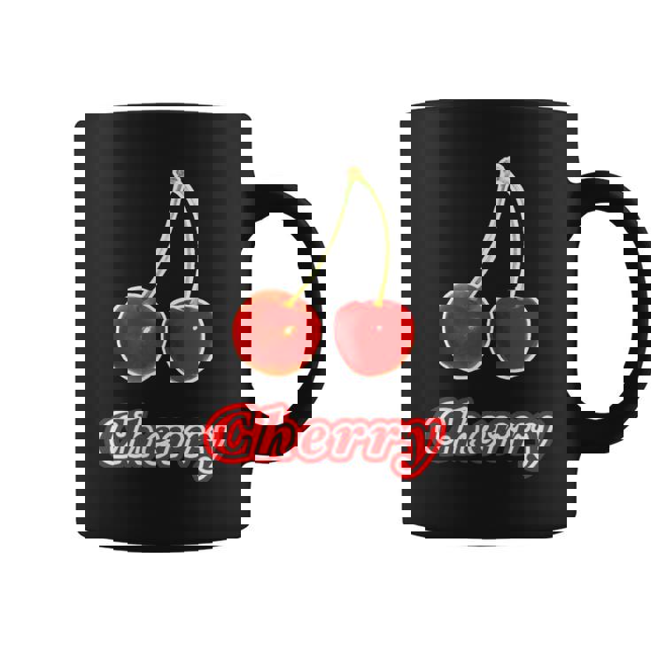 チェリー Cherry さくらんぼ 『フルーツ ポップ』果物 リアル レトロ 面白い イラスト コーヒーマグ