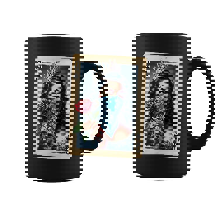 チカーナ レイナ チカーノ シャツ チョロ クイーン かわいい レトロ ローライダー コーヒーマグ