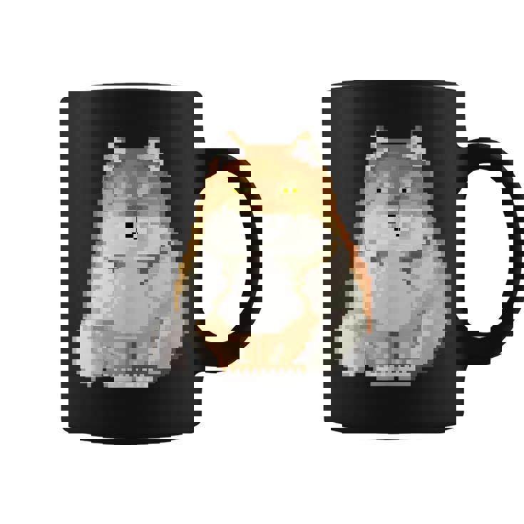 チベットスナギツネ ドット絵 ピクセルアート 虚無 ゲーム レトロゲーム ミーム コーヒーマグ