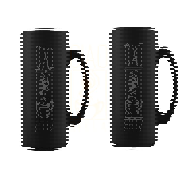 チャオベライタリアコーヒーカップイタリア語引用 コーヒーマグ