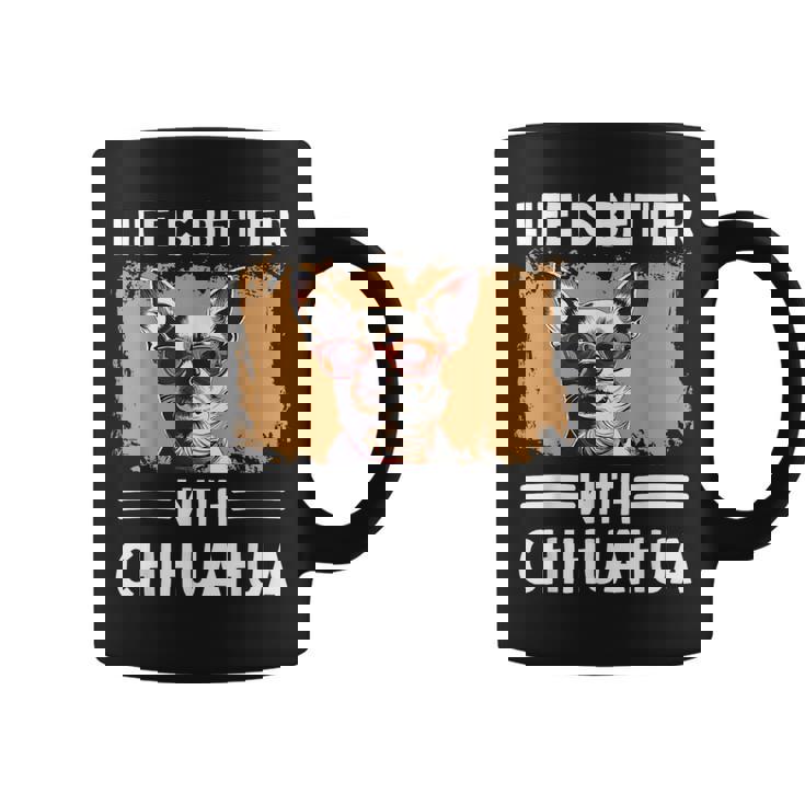 チワワデザイン レディース メンズ チワワ 犬 チワワ 恋人 コーヒーマグ