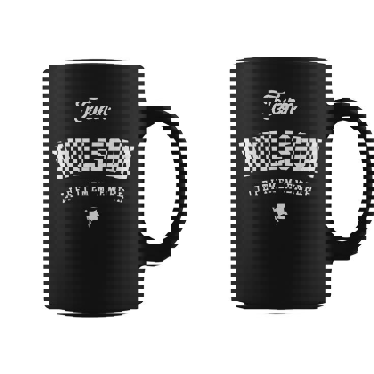 チームウィルソン生涯メンバーファニーネームウィルソン コーヒーマグ