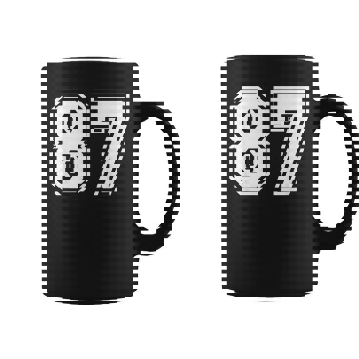 チームジャージーナンバー87 スポーツギフト コーヒーマグ