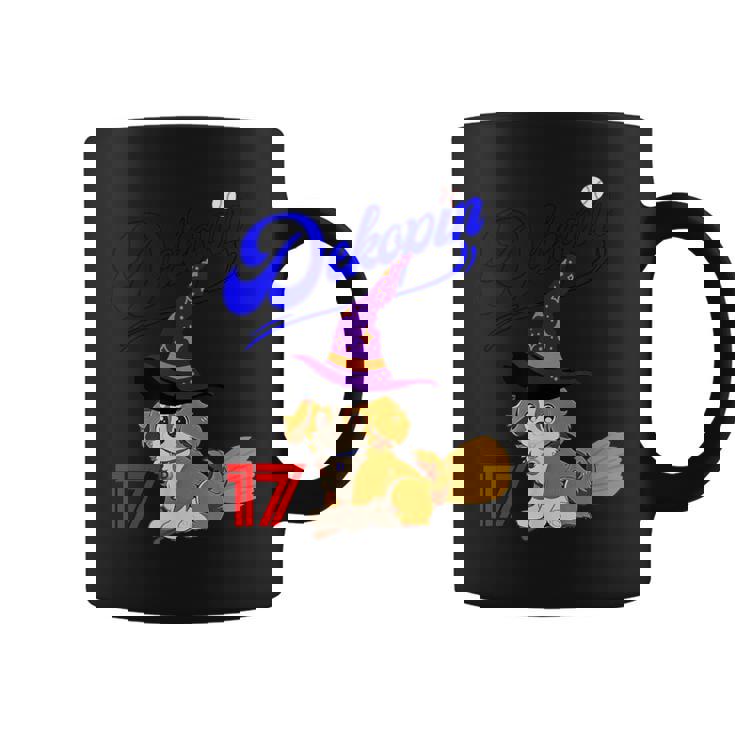 デコピン、デコイ、犬シャツ、No17、愛犬、コーイケルホンディエ、野球観戦、Dekopin Decoy ハロウィン コーヒーマグ