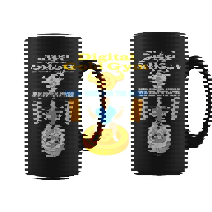 デジタルゴールドジム エクササイズ ビットコインギア クリプトジムウェア コーヒーマグ