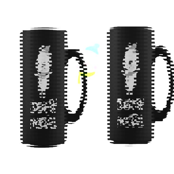 デスメタル ホッキョクグマ Cute Polar Bear Metalhead Death Metal コーヒーマグ